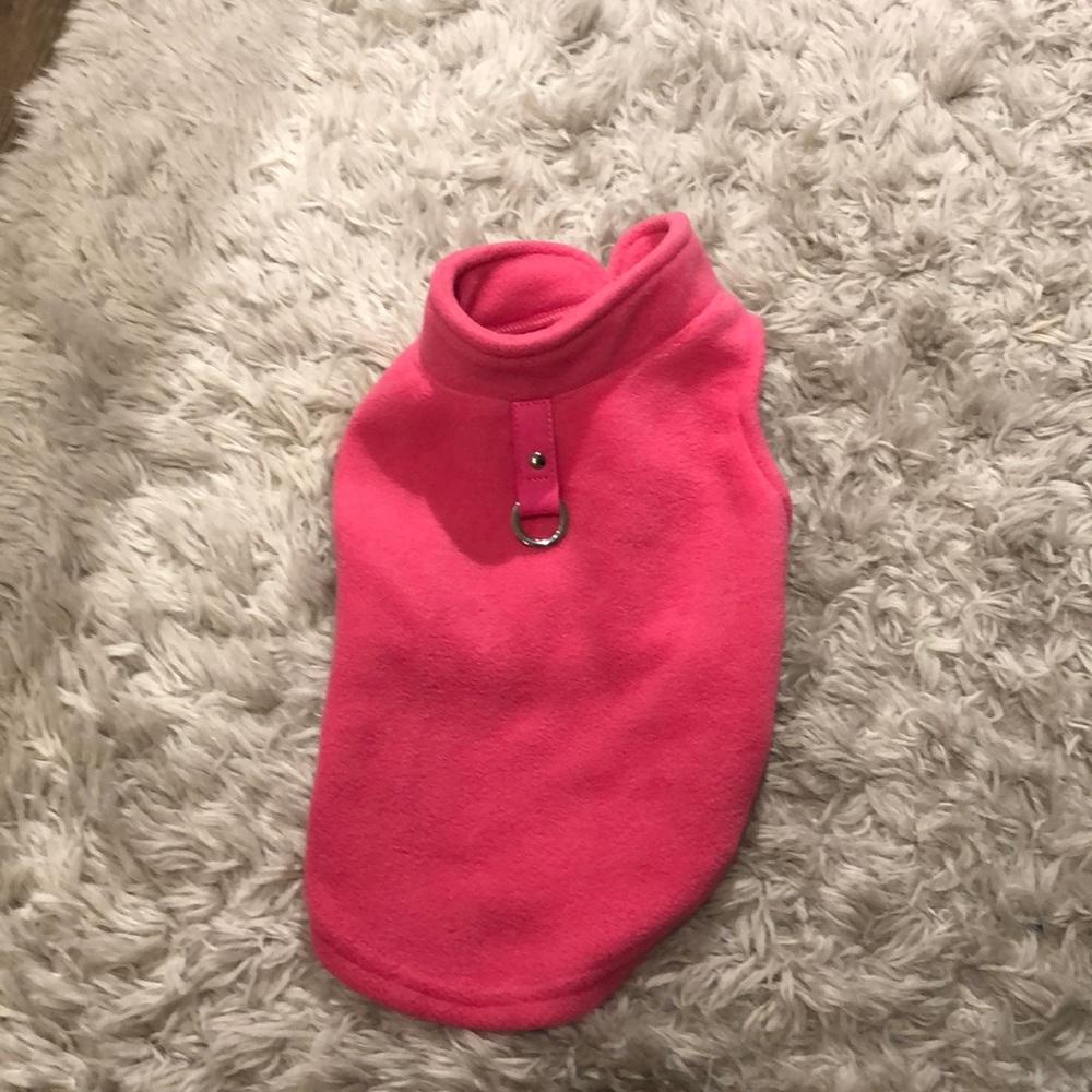 Pink dog sweater